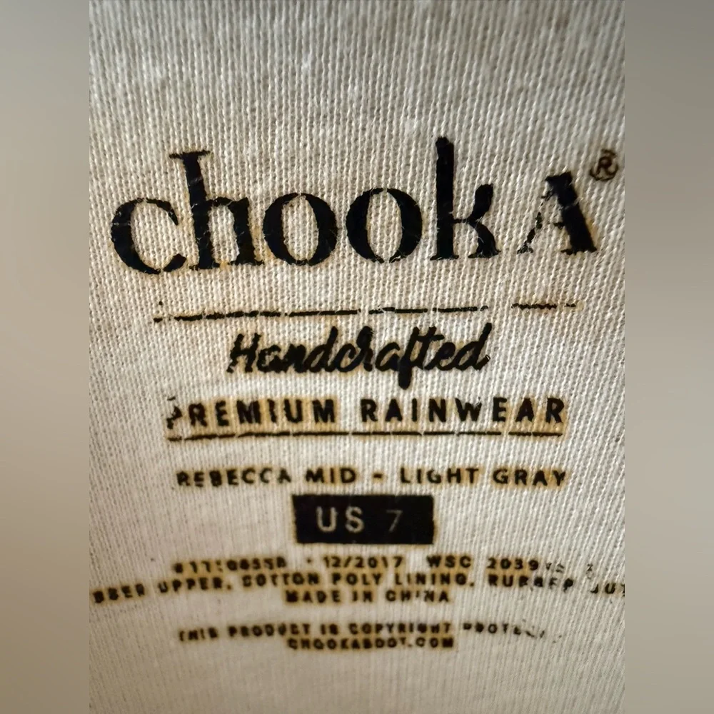 Chooka Rebecca Mid Floral Patterned Women's Rain Boots size 7
